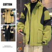 九森堡 大码棉衣男冬季加厚棉服外套宽松男士青少年潮牌胖子加肥加大