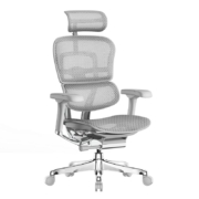 17日20点：Ergonor 保友办公家具 金豪E 2代 人体工学电脑椅 银白色 Q4.0版