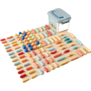 可优比（KUB）磁力棒片男孩女孩 2-3岁宝宝智力拼图儿童积木拼装玩具 磁力棒46件套+收纳箱