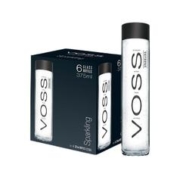 VOSS 芙丝 挪威进口苏打水气泡水(含气)375ml*6瓶(玻璃瓶)礼盒装年货送礼