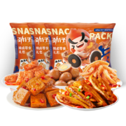 再补券：劲仔 深海小鱼 零食大礼包 组合装560g 共70包