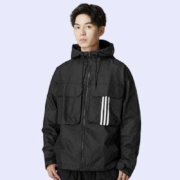 22日10点：Adidas 男子连帽梭织夹克 多尺码自选