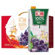 PLUS会员，需凑单，概率卷：汇源 无添加纯果汁100%葡萄汁 1L*6盒