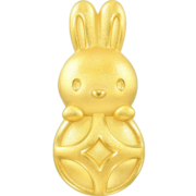 周生生黄金转运珠 足金 有钱兔串珠 兔年十二生肖Charme 93680C定价