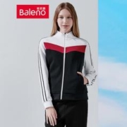 Baleno 班尼路 女士卫衣外套拼接色休闲立领青年开衫拉链上衣 00A M