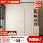 健优美 推拉门衣柜家用卧室现代简约移门经济型小户型整体木质