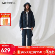 MERRELL 迈乐 户外休闲收脚裤男女同款梭织工装日系钓鱼装长裤MC2229026 藏青MC2229026-1 S