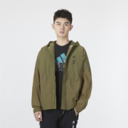 17日20点：adidas 阿迪达斯 男款连帽夹克