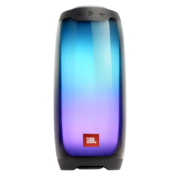 JBL PULSE4 音乐脉动四代 便携蓝牙音箱 全面屏炫彩小音箱+低音炮 桌面音响 超长续航 防水设计 黑色
