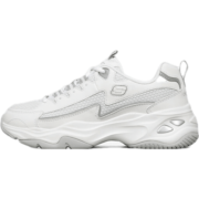 斯凯奇（Skechers）闪电熊猫鞋丨女鞋四季潮流网布黑白老爹休闲鞋运动鞋子女 149491-WHT 白色 37.5
