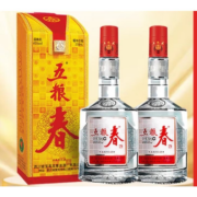 京东百亿补贴：五粮液 五粮春 浓香型白酒 45度 250mL 2瓶 双瓶装