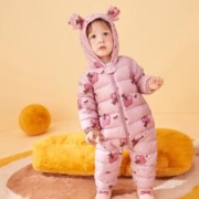 巴拉巴拉 宝宝羽绒服连帽羽绒连体衣年