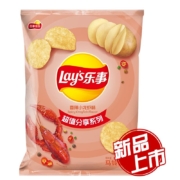 plus会员：乐事（Lay's）薯片 休闲零食 香辣小龙虾味 135克