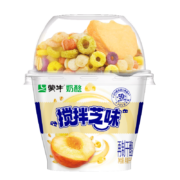 plus会员、需首购:蒙牛（MENGNIU） 搅拌奶酪杯 黄桃味