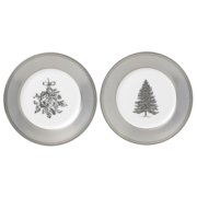 WEDGWOOD【圣诞礼物】威基伍德 冬日圣诞点心盘骨瓷糕点盘盘子餐盘  冬日圣诞20cm餐盘2件套