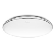 松下（Panasonic） 吸顶灯LED灯遥控创意个性调光调色简约现代卧室灯 【新品全光谱】银边遥控-48W