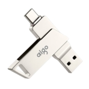 aigo 爱国者 U350 USB3.0 U盘 银色 32GB USB/Type-C 双口