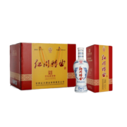 红川52度红川特曲青瓷整箱500ml*6瓶 甘肃特产浓香口感白酒 52度 500mL 6瓶 整箱装（含礼品袋）