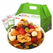 味滋源 每日坚果30袋 年货节日礼盒 巴旦木核桃南瓜子仁600g*2件