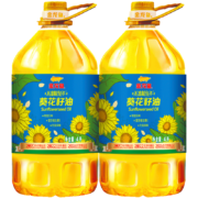 88VIP：金龙鱼 不油腻轻年阳光葵花籽油 食用油 4L*2桶