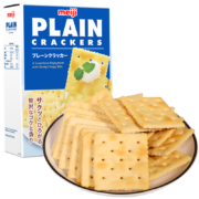 概率券：明治meiji新加坡进口薄脆苏打饼干轻食易消化孕妇零食独立包装104g