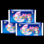 PLUS会员：七度空间 少女超薄 超特长夜用卫生巾套装 420mm*24片