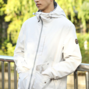 添柏岚（Timberland）外套男装防风保暖拉链开衫连帽抽绳夹克A2EQT BH7 M（70~76KG）