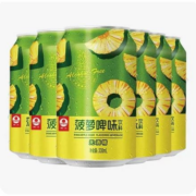 13日20点、限2000件、聚划算百亿补贴：珠江菠萝味饮料330mL*6罐装 果味饮料风味啤酒易拉罐