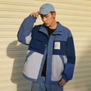 Semir 森马 男士拼接工装外套 10C9521108190