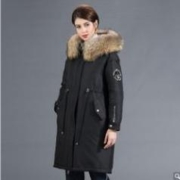 16日10点：BENGEN 冰洁 J30142302F-8056 女士大毛领中长款羽绒服