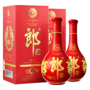 郎酒 红花郎10 酱香型白酒 53度 500ml*2瓶 双瓶装 年货送礼