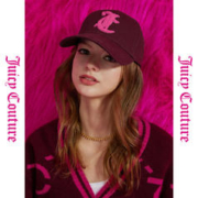 Juicy Couture 橘滋 甜酷梅子logo毛巾绣棒球帽