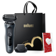 博朗（BRAUN）亲肤6系电动剃须刀刀头往复式刮胡刀男士生日礼物送老公送男友(敏感肌)
