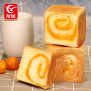 YOUCHEN 友臣 咸蛋黄吐司面包 420g 魔方生吐司早餐代餐 网红年货必备休闲零食