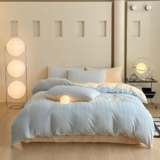 京东PLUS：AIDLI A类加厚保暖雕花牛奶绒四件套 200*230cm