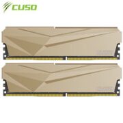 CUSO 酷兽 32GB(16Gx2)套装 DDR4  3200 台式机内存条 夜枭系列-金甲