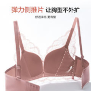 Ordifen 欧迪芬 商场同款内衣女无钢圈外扩文胸舒适无痕蕾丝小胸显大聚拢胸本命年 胭脂水粉 34/75B
