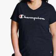 Champion 女子大码棉质V领T恤  到手约55.35元