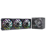 Hydance MagFlow 120 ARGB 机箱磁吸风扇 黑色 3个装