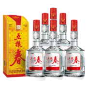 京东百亿补贴：五粮液 五粮春 浓香型 四川宜宾白酒粮食酒 45度 250mL 6瓶 整箱装