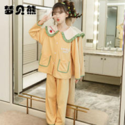 Monbey Bear 梦贝熊 儿童睡衣女童春秋季纯棉长袖中大童新款女孩子家居服套装