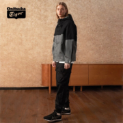 Onitsuka Tiger鬼塚虎复古男女鞋子低帮舒适休闲鞋运动鞋DUALIO D631N 黑色/灰色 40.5