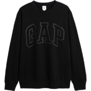 PLUS会员：Gap 盖璞 427434 男士LOGO宽松廓形抓绒运动卫衣