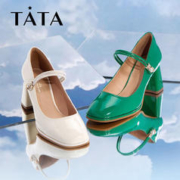 TATA 他她 春时尚方跟浅口玛丽珍鞋百搭女鞋新YMI01AQ2