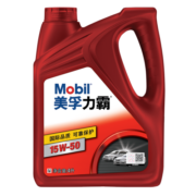 美孚（Mobil）美孚力霸 矿物质汽机油 15W-50 SL 4L 汽车保养