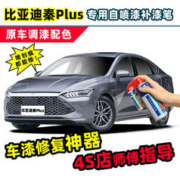 DIANBING 点缤 比亚迪秦plusdmi补漆笔时光灰色车漆划痕修复神器雪域白色自喷漆