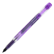 白金（PLATINUM）钢笔 PSQ-300C#28-F 紫色 学生练字书写 进口墨水笔透明笔杆0.3mm