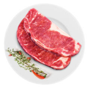 Huadong 华东 安格斯谷饲原切牛排1.2kg+300G谷饲美国肥牛卷