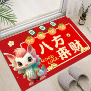 JIN DIAN GUANG NIAN 京典光年 新款龙年家用地垫可爱吸水 50cm*80cm