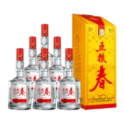 京东百亿补贴：五粮液 五粮春一代 45度高度浓香型白酒 45度 500mL 6瓶